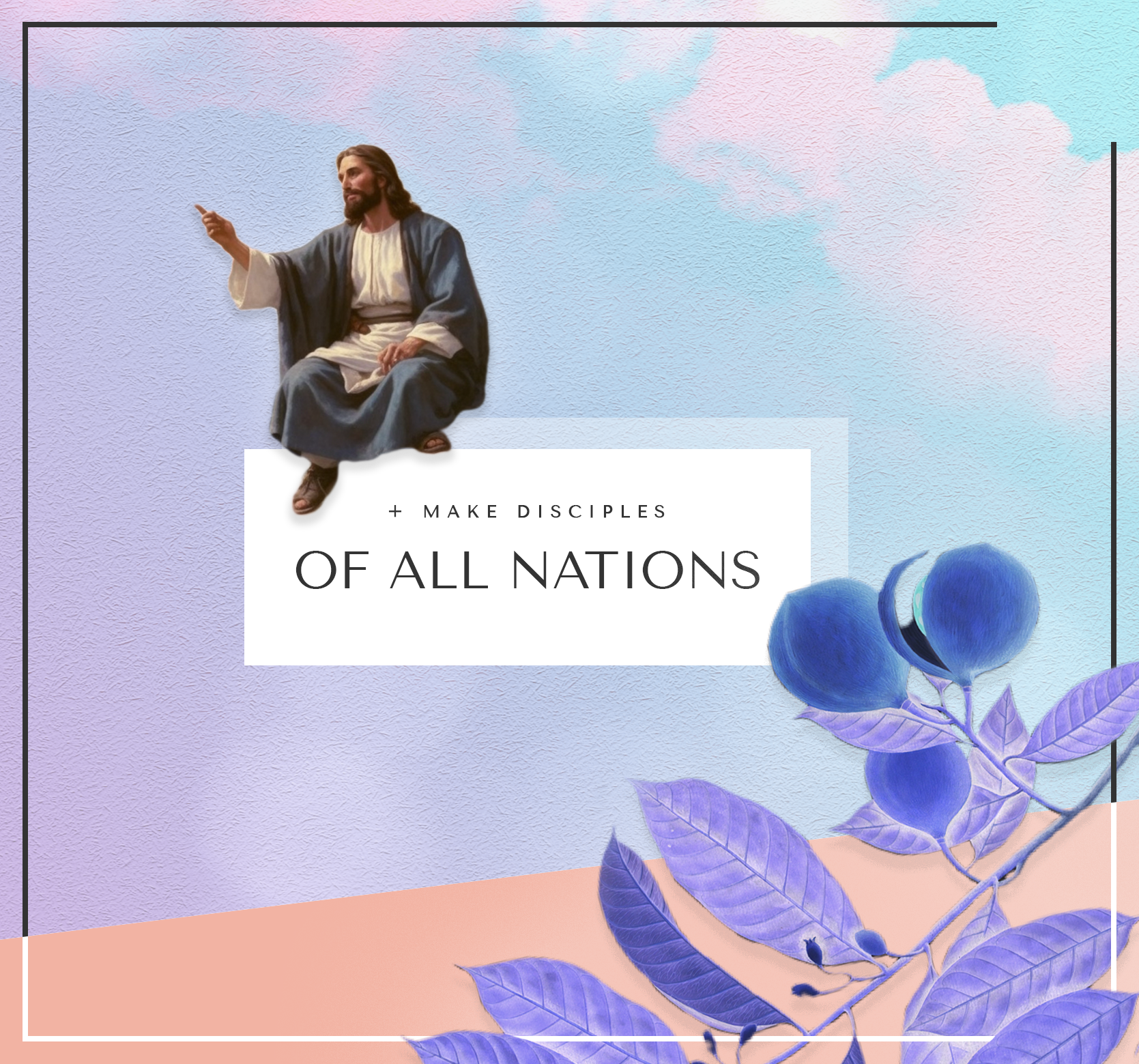 GO and Make Disciples of ALL Nations (with AI [artificial intelligence] art portrait of Jesus teaching the Sermon On the Mount, generated by Midjourney) // Get Served via Crucifly (Apparel, Gospel Music Production, and Services) \\ Faith-Based Freelancing for Christian Churches, Ministries, Non-Profits, Pastors, Influencers, + more!
