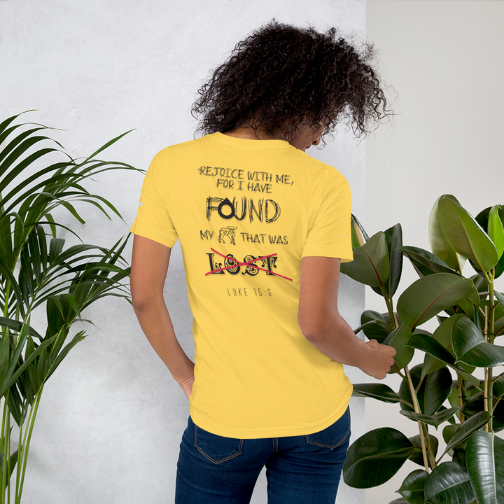 See Luke 15:6 • "Lost & Found" — Tee • Shop & Buy Custom-Designed Christian Products & Merchandise Online • Crucifly // Get Fly » Never Die » Testify